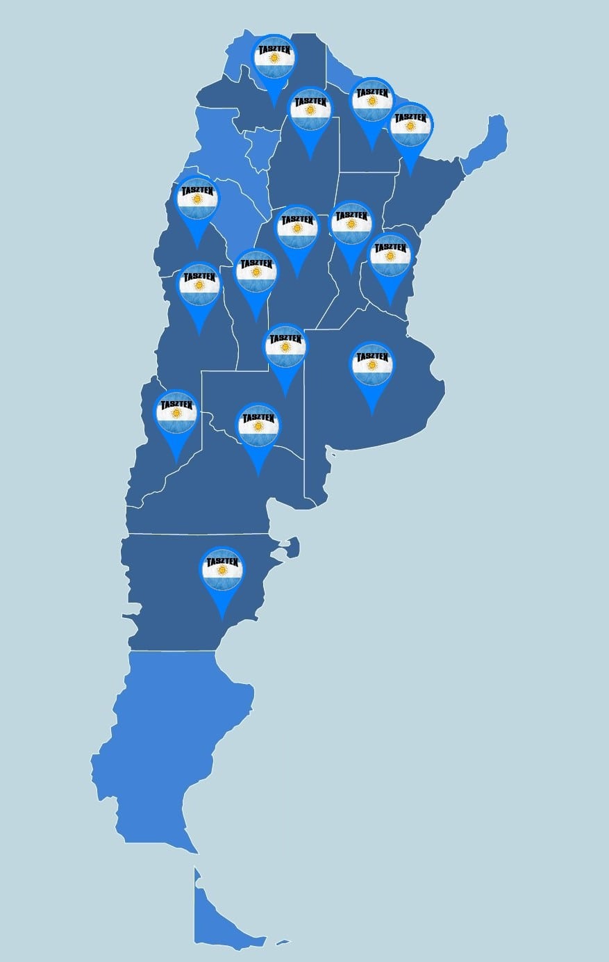 Tasztex - Cobertura Nacional